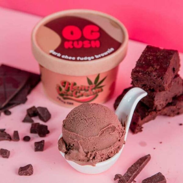 Cannabis Terpenes Ice Cream - Dark Chocolate Fudge Brownie