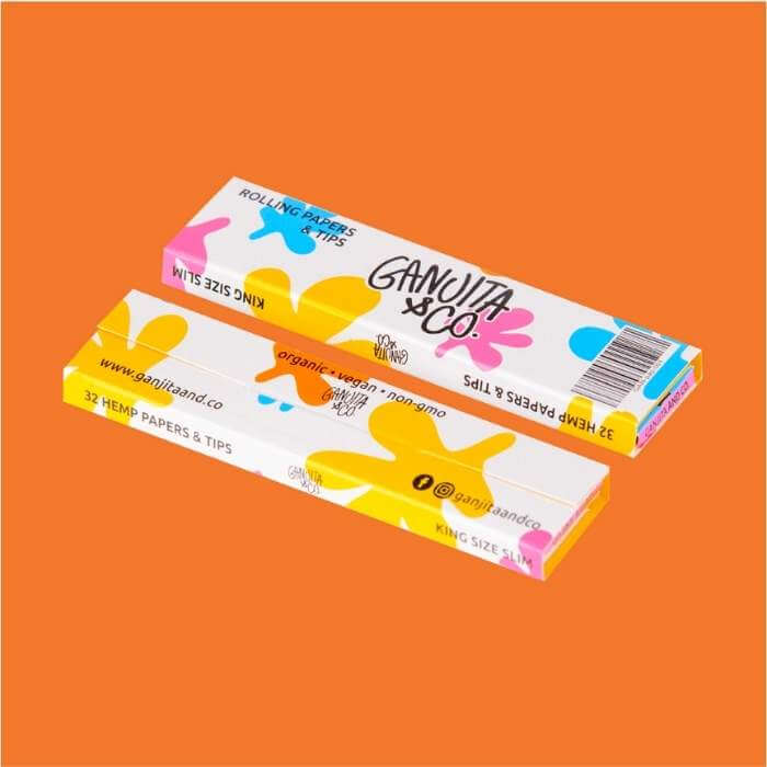 King Size Organic Hemp Rolling Papers | Ganjita & Co | Bloom