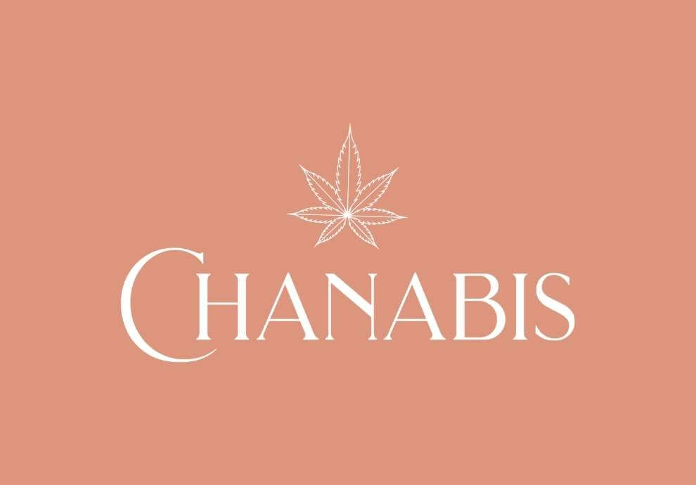 Chanabis logo on pink background