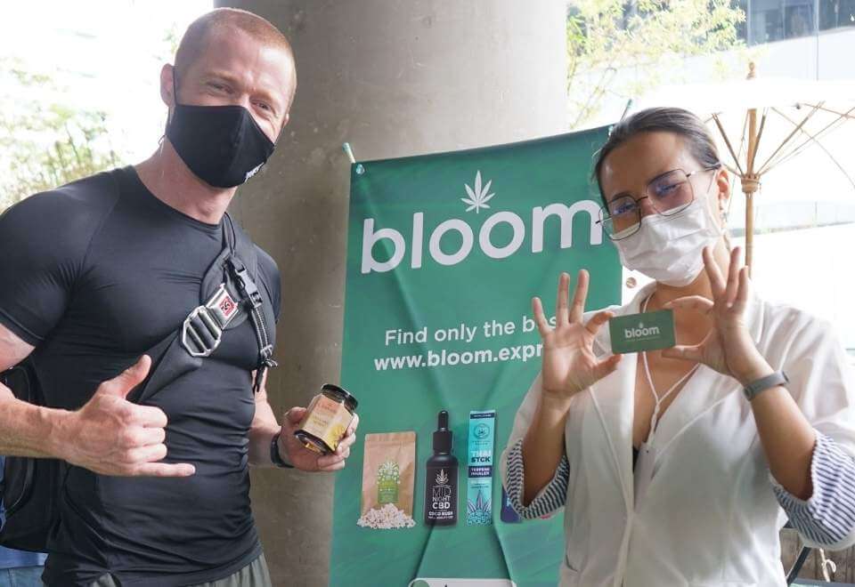 Mark Abbot visits Bloom at Green Market event.