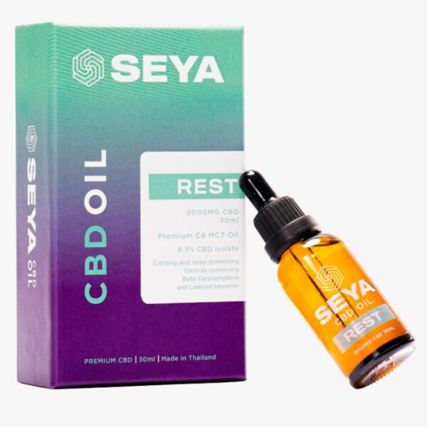SEYA Rest CBD Isolate Oil – 2,000 mg, 30ml, for Sleep