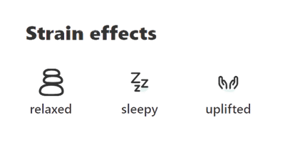 Forbidden Widow Indica Relaxed Sleepy and Uplifted effects