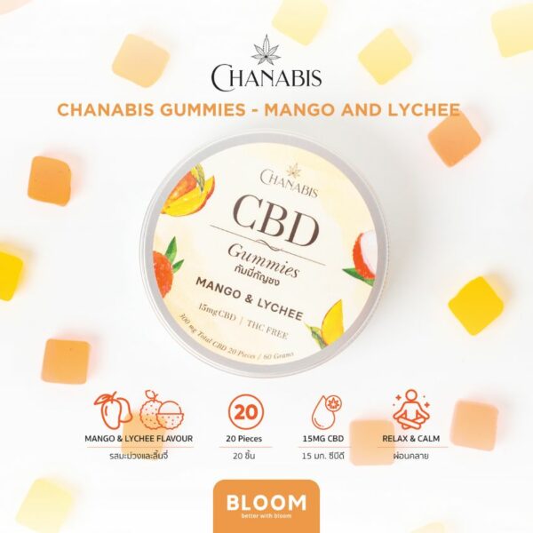 Chanabis - Homemade CBD Gummies - Mango & Lychee