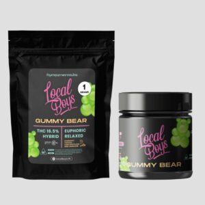 Gummy Bear hybrid strain 1g and 3g packaging photo