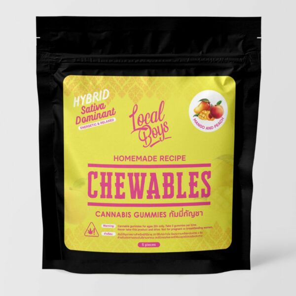 Local Boys Mango Peach Chewable Flavor Travel Pack Product Photo