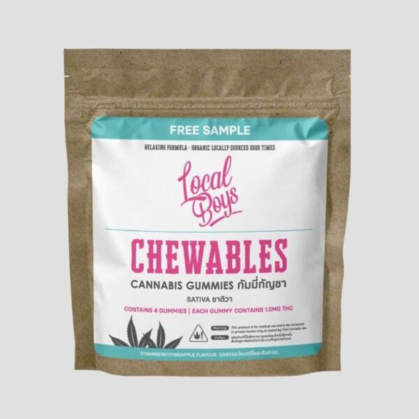 Local Boys Chewables Sativa Sample Size packaging product photo