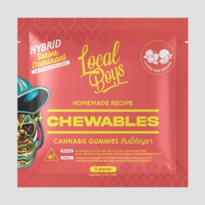Local Boys Chewables Travel Size Lychee Orange Sativa Formula Product Front Image