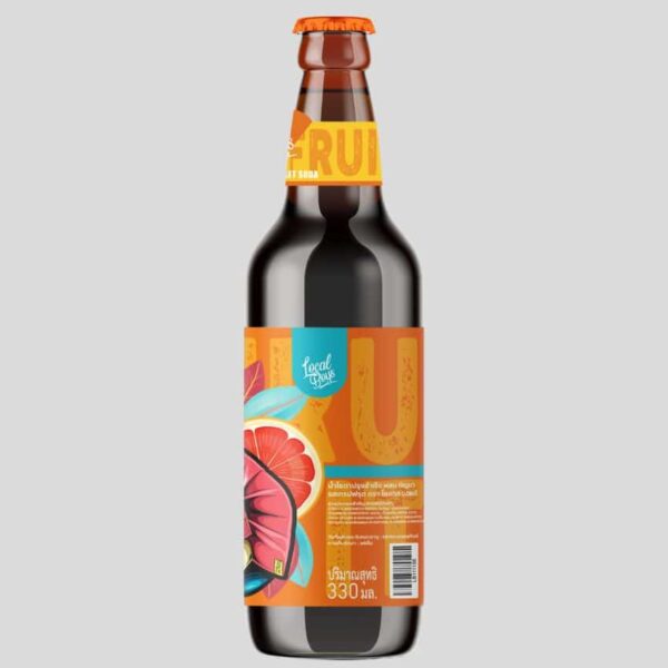 Local Boys THC Craft Soda - Grapefruit OG back label product photo 2