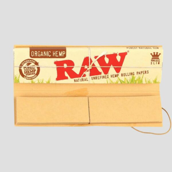 Raw Organic KSS + Tips Rolling Papers Opened Booklet Photo