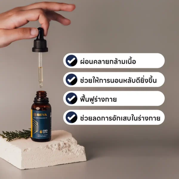 SEYA - น้ำมัน Full Spectrum CBD (1500 มก.) - Image 3