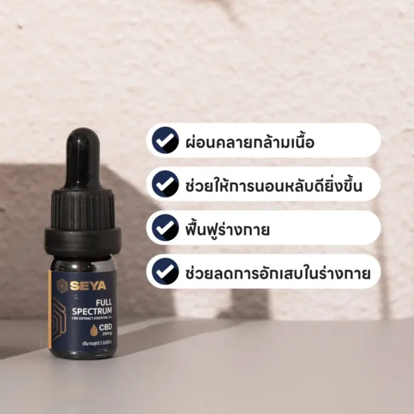 SEYA น้ำมัน Full Spectrum CBD - (ขนาดพกพา) 250 มก. - Image 3