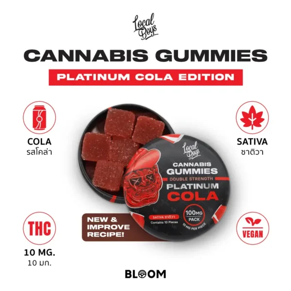 Local Boys - Gummies Sativa - Platinum Cola - 100mg - Image 2