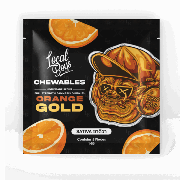 Local Boys - กัมมี่กัญชา Chewables รส Orange Gold Edition (ขนาดพกพา)