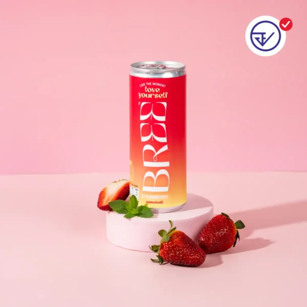 Bree- CBD Soda - Strawberry - Image 2