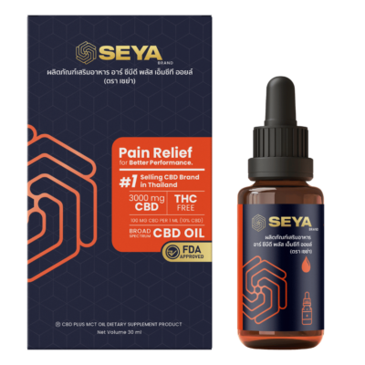 SEYA - Broad Spectrum CBD Oil - Pain Relief - 3000mg