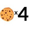 4 Cookie Packs